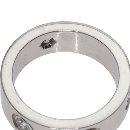 Cartier Love Ring Half Diamond 46 Ring 18K White Gold
