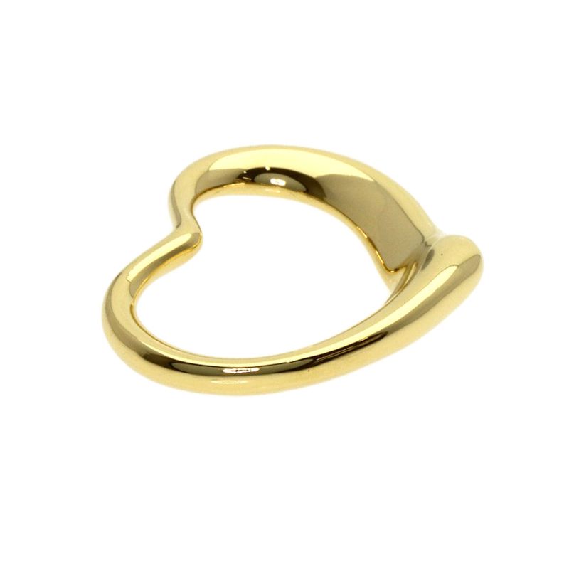 Tiffany & Co. Open Heart Pendant Top 18K Yellow Gold