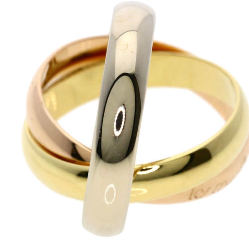 Cartier Trinity 48 Ring 18K Yellow Gold 18K White Pink