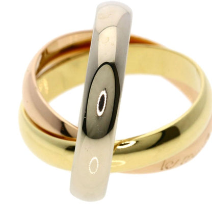 Cartier Trinity 48 Ring 18K Yellow Gold 18K White Pink