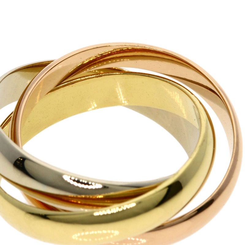 Cartier Trinity 48 Ring 18K Yellow Gold 18K White Pink