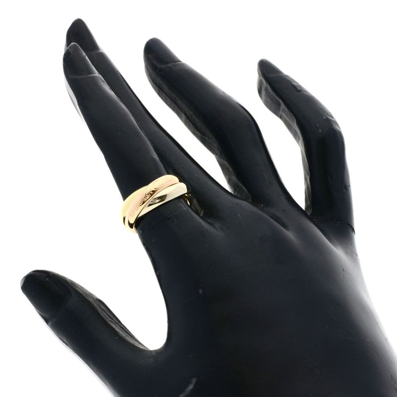 Cartier Trinity 48 Ring 18K Yellow Gold 18K White Pink
