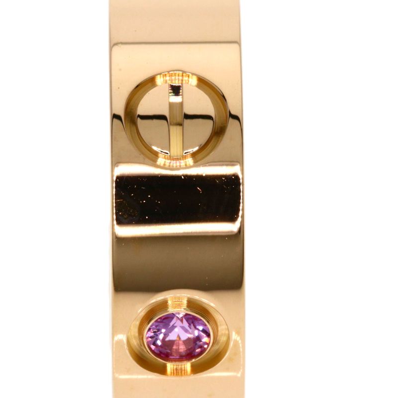 Cartier Love Ring Pink Saffiano 45 18K Gold