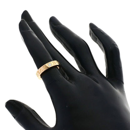 Bvlgari Double Logo Diamond Ring 18K Pink Gold