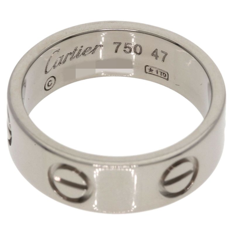 Cartier Love Ring 47 Ring 18K White Gold