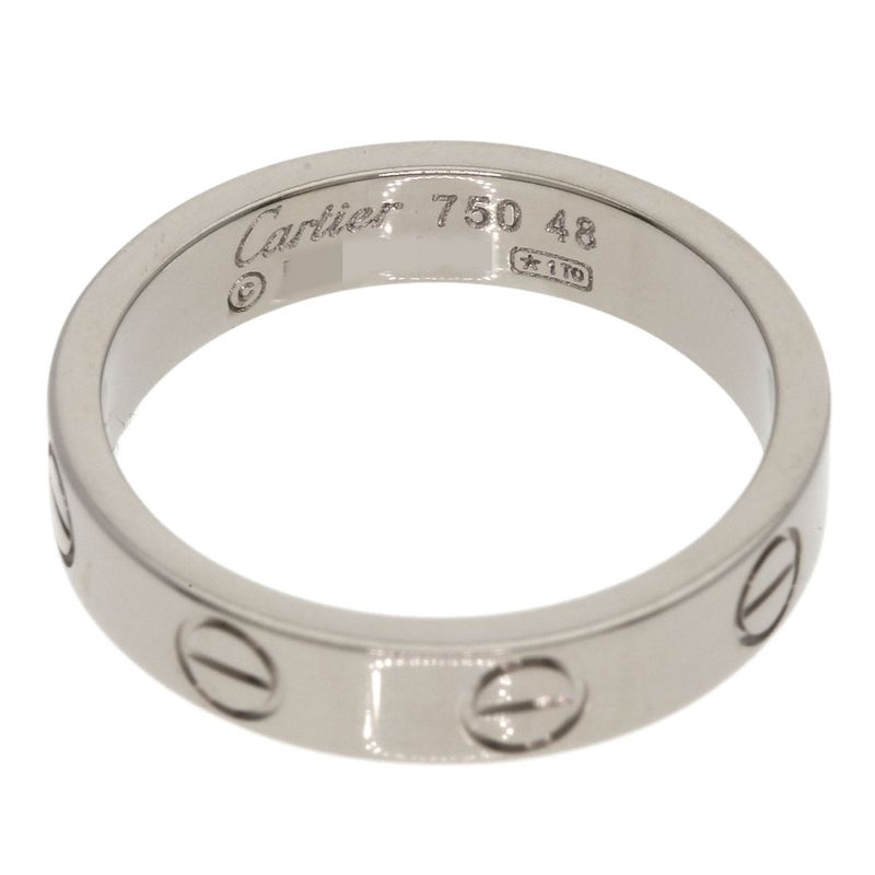 Cartier Mini Love Ring 48 Ring 18K White Gold