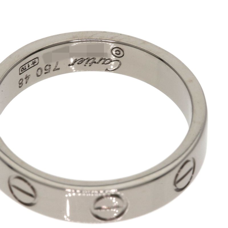 Cartier Mini Love Ring 48 Ring 18K White Gold