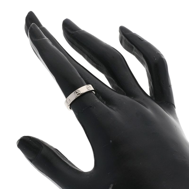Cartier Mini Love Ring 48 Ring 18K White Gold