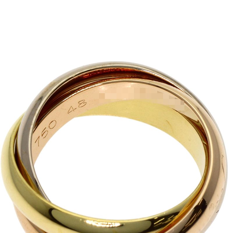 Cartier Trinity 48 Ring 18K Yellow Gold 18K Pink White