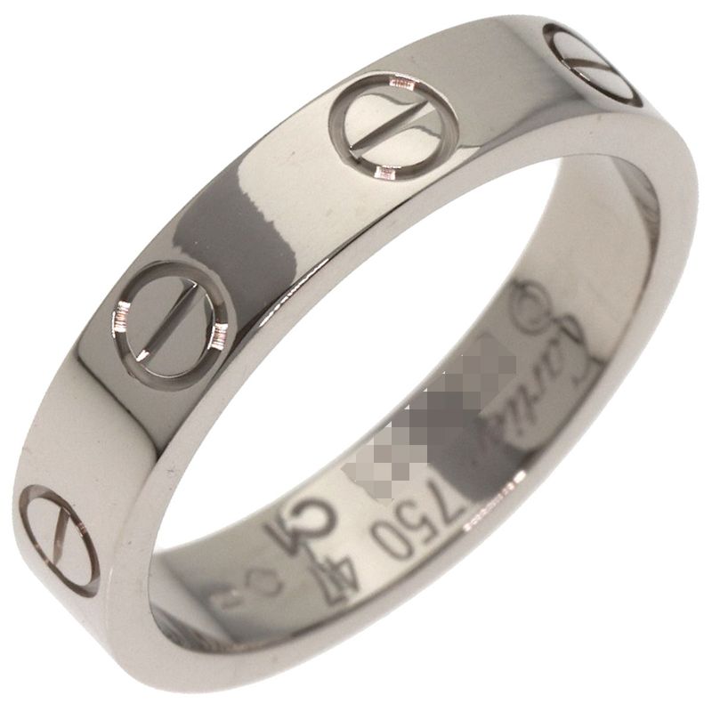Cartier Mini Love Ring 47 Ring 18K White Gold