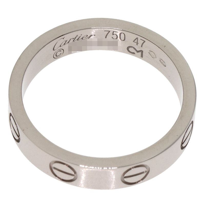 Cartier Mini Love Ring 47 Ring 18K White Gold