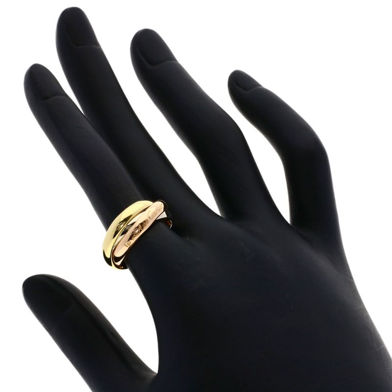 Cartier Trinity 51 Ring 18K Yellow Gold 18K Pink White