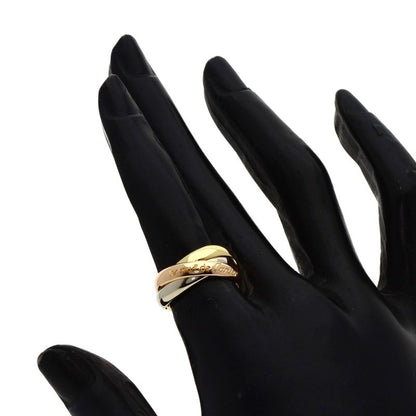 Cartier Trinity 48 Ring 18K Yellow Gold 18K White Pink