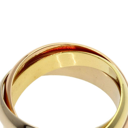 Cartier Trinity 48 Ring 18K Yellow Gold 18K White Pink