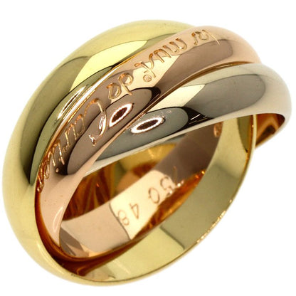 Cartier Trinity 48 Ring 18K Yellow Gold 18K White Pink