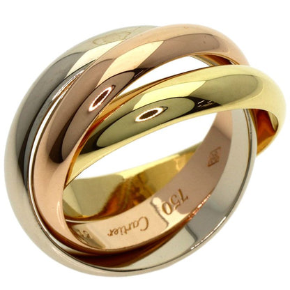 Cartier Trinity 51 Ring 18K Yellow Gold 18K White Pink