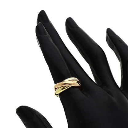 Cartier Trinity 49 Ring 18K Yellow Gold 18K White Pink