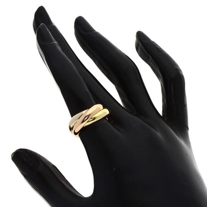 Cartier Trinity MM 49 Ring 18K Yellow Gold 18K Pink White