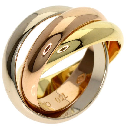 Cartier Trinity MM 46 Ring 18K Yellow Gold 18K Pink White