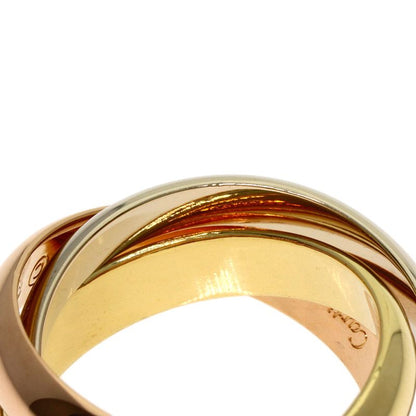 Cartier Trinity MM 46 Ring 18K Yellow Gold 18K Pink White
