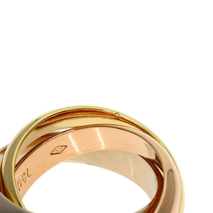 Cartier Trinity MM 46 Ring 18K Yellow Gold 18K Pink White
