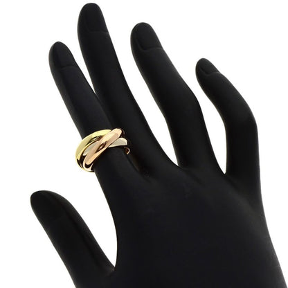 Cartier Trinity MM 46 Ring 18K Yellow Gold 18K Pink White