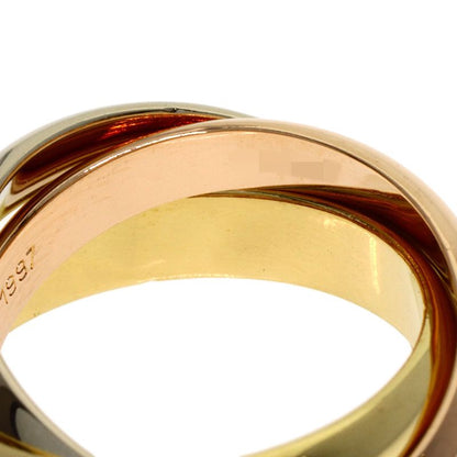 Cartier Trinity MM 46 Ring 18K Yellow Gold 18K Pink White