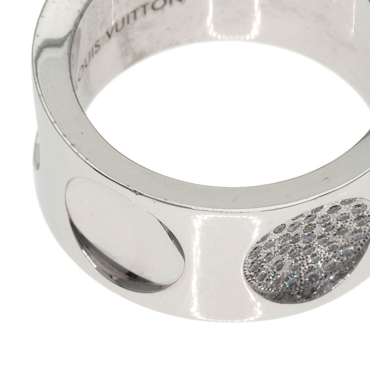 Louis Vuitton Grand Bag Empreinte Diamond 53 Ring 18K White Gold