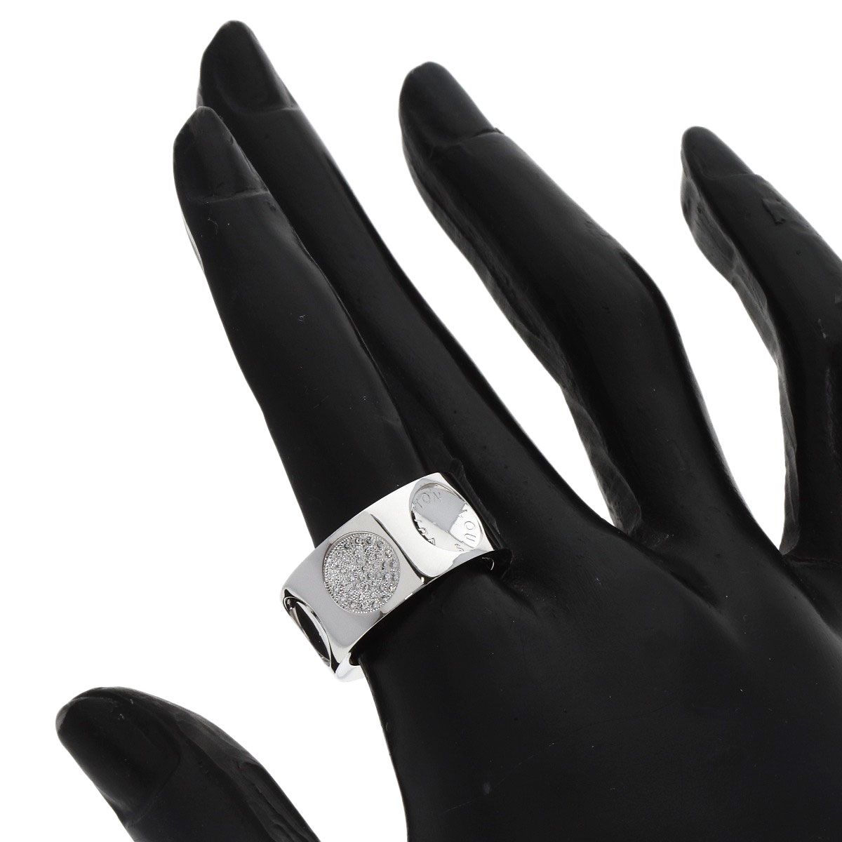 Louis Vuitton Grand Bag Empreinte Diamond 53 Ring 18K White Gold