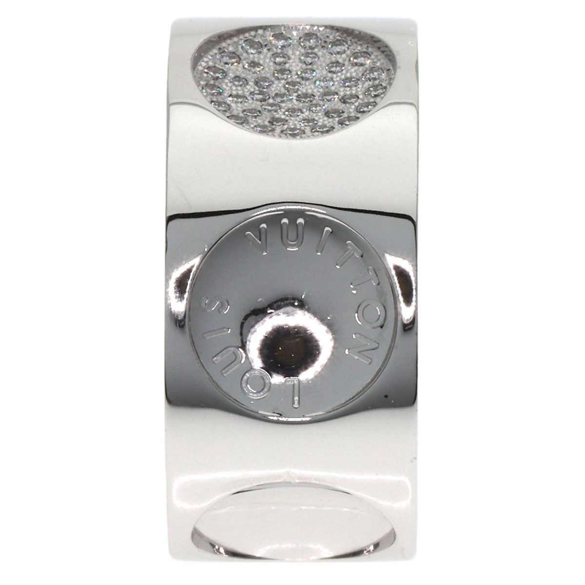 Louis Vuitton Grand Bag Empreinte Diamond 53 Ring 18K White Gold