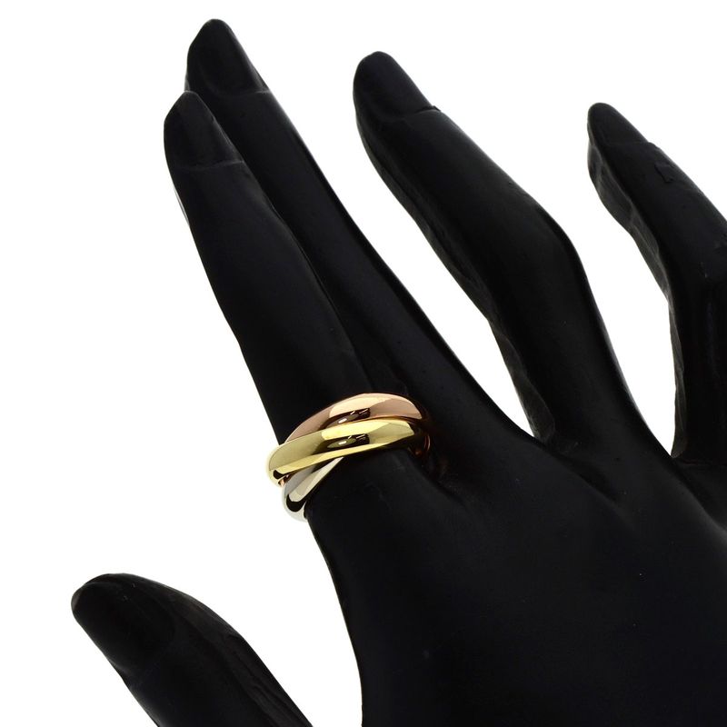 Cartier Trinity 48 Ring 18K Yellow Gold 18K White Pink