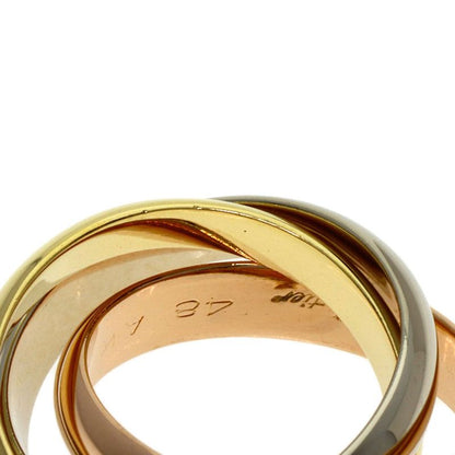 Cartier Trinity 48 Ring 18K Yellow Gold 18K White Pink
