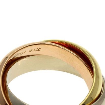 Cartier Trinity 48 Ring 18K Yellow Gold 18K White Pink