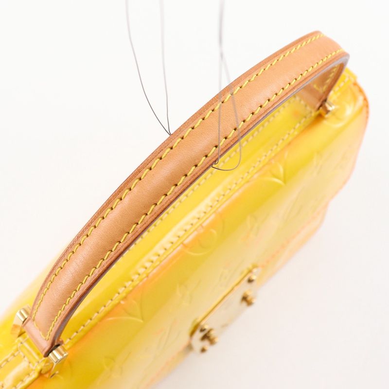 Louis Vuitton Spring Street Monogram Vernis Yellow Handbag
