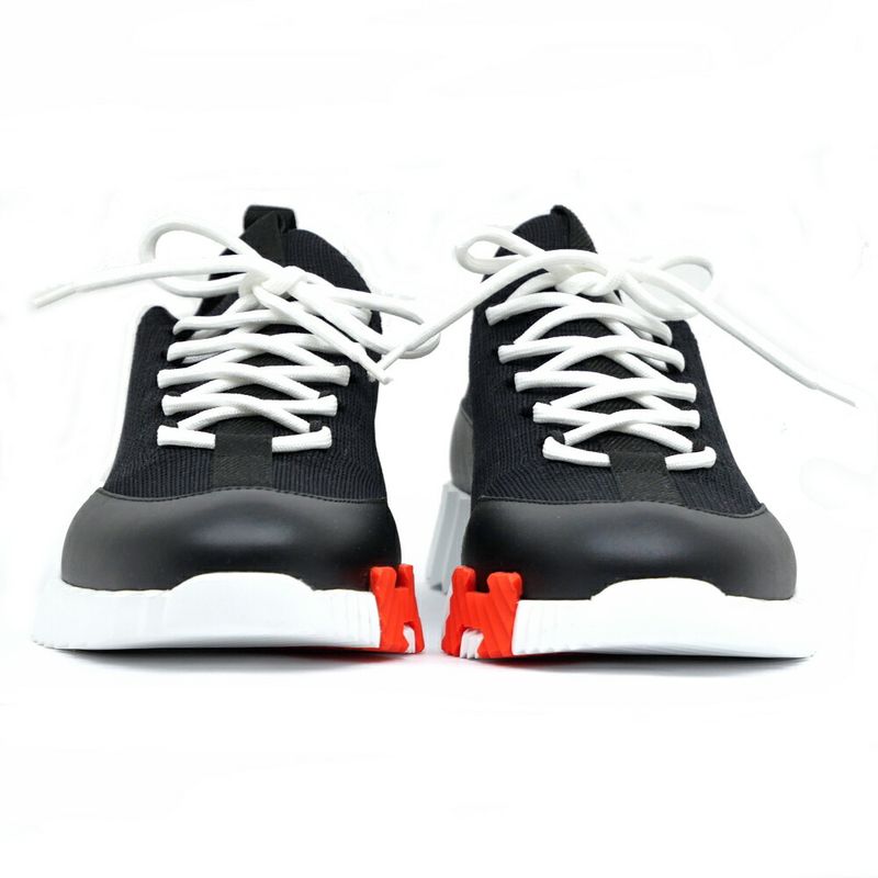 Hermes Sneakers Lift 37.5 Black White Orange
