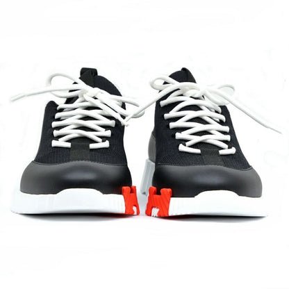Hermes Sneakers Lift 37.5 Black White Orange