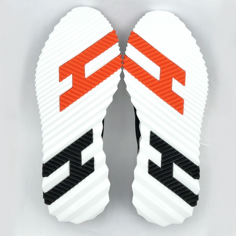 Hermes Sneakers Lift 37.5 Black White Orange