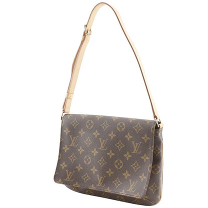 Louis Vuitton Musette Tango Short Shoulder Monogram Canvas Brown