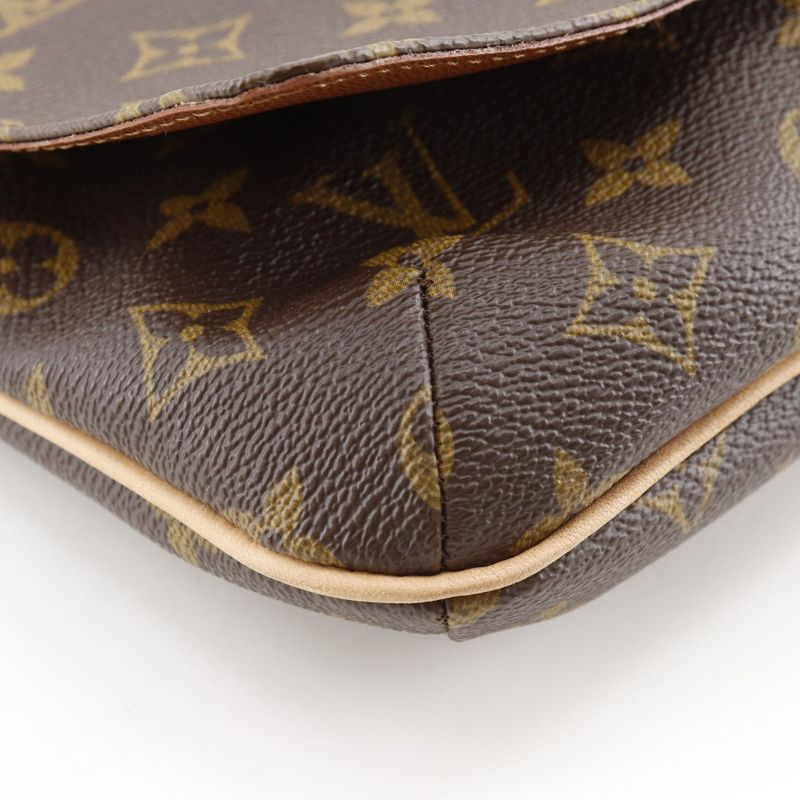 Louis Vuitton Musette Tango Short Shoulder Monogram Canvas Brown