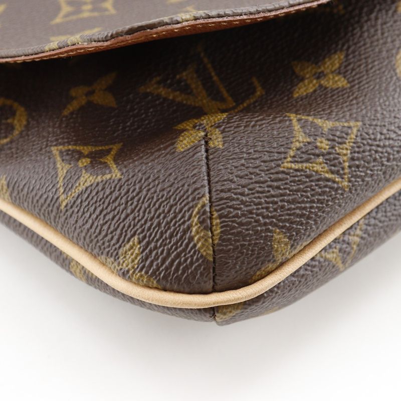 Louis Vuitton Musette Tango Short Shoulder Monogram Canvas Brown