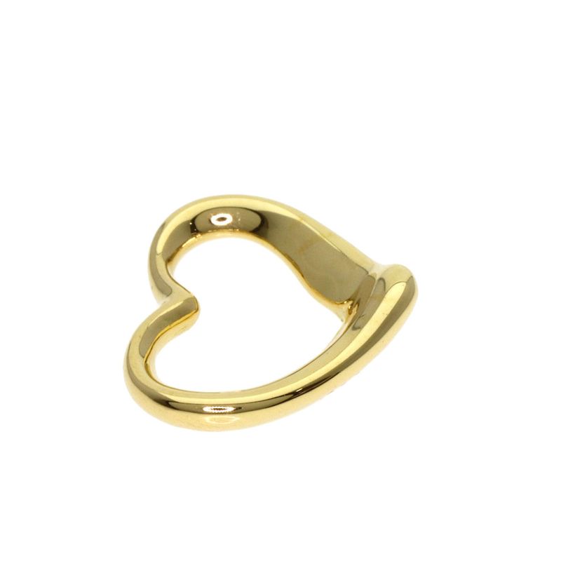 Tiffany & Co. Open Heart Pendant Top 18K Yellow Gold