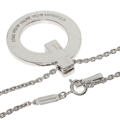 Tiffany & Co. T One Full Diamond Necklace 18K White Gold
