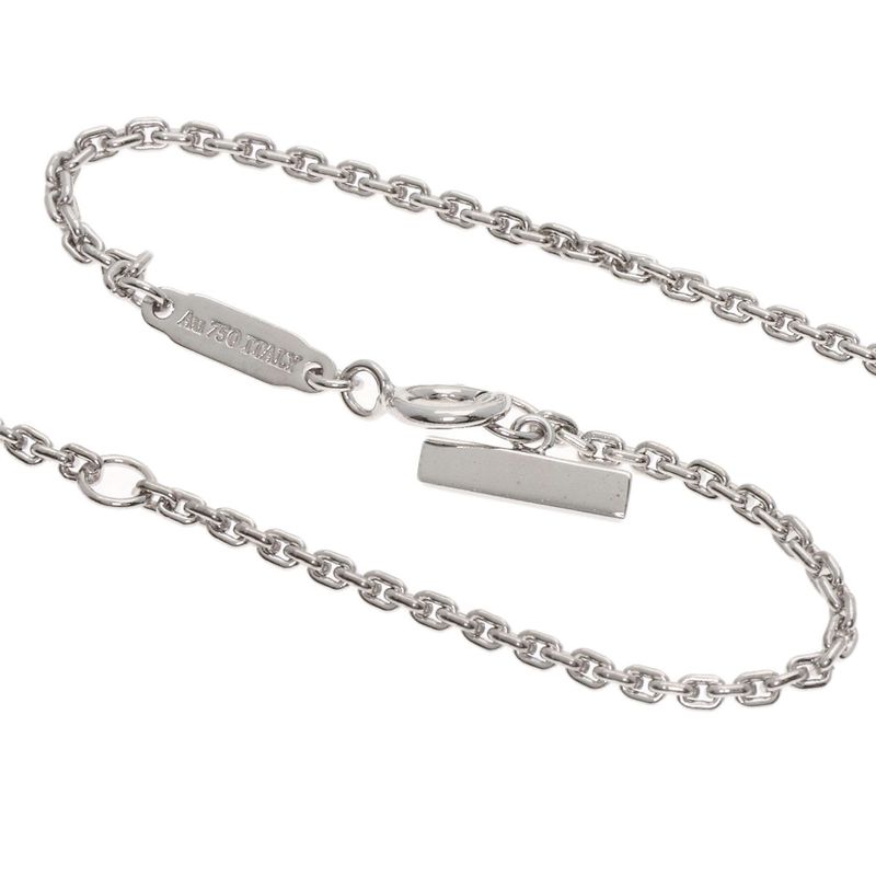 Tiffany & Co. T One Full Diamond Necklace 18K White Gold