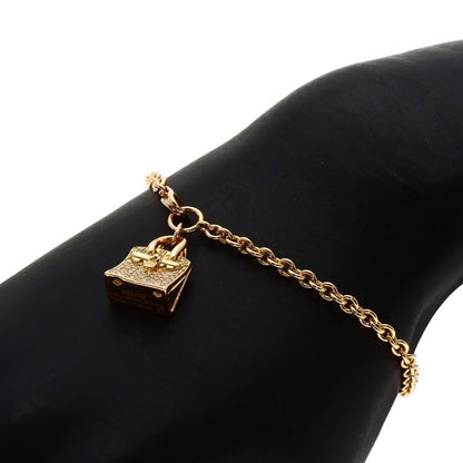 Hermes Amulet Birkin Diamond Bracelet 18K Pink Gold