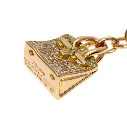 Hermes Amulet Birkin Diamond Bracelet 18K Pink Gold