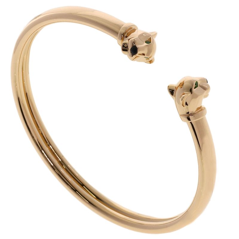 Cartier Panthere Tsavorite Garnet Onyx 18 Bracelet 18K Pink Gold