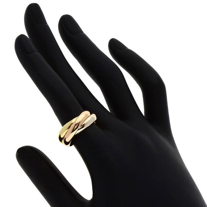 Cartier Trinity MM Ring 18K Yellow Gold 18K White Pink