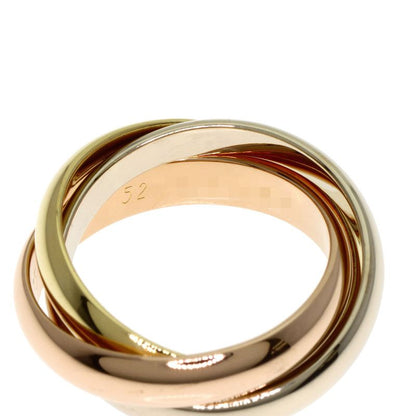 Cartier Trinity MM Ring 18K Yellow Gold 18K White Pink