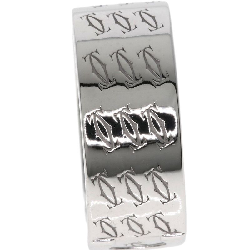 Cartier 2C Christmas Limited 51 Ring 18K White Gold