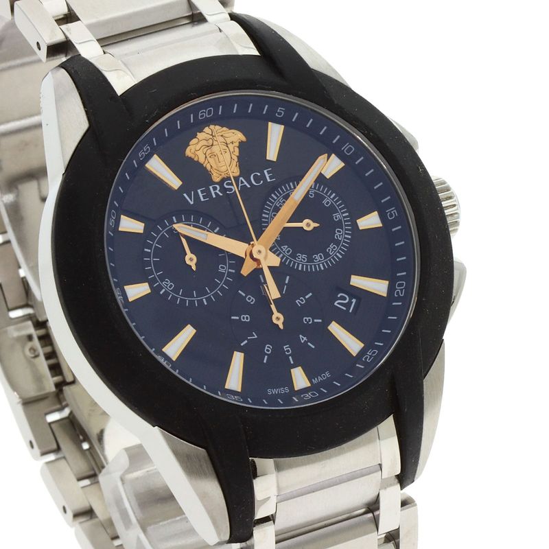 Versace Medusa Chronograph Watch SS
